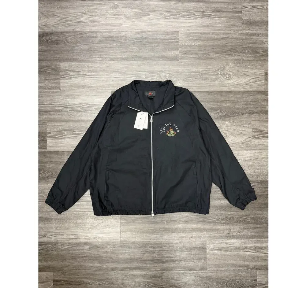 Travis Scott x Air Jordan Woven Jacket Black Men’s Size 2XL New